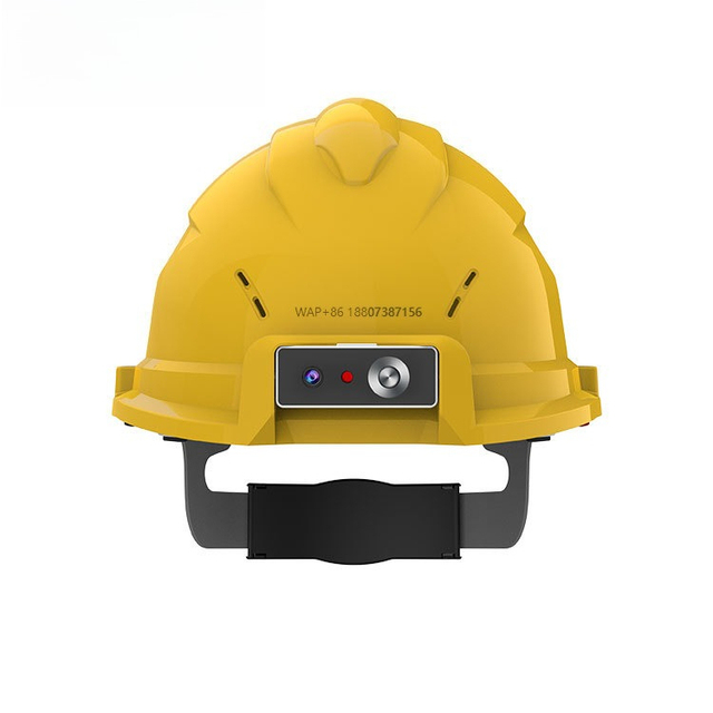 Warehouse Logistics Management Smart Safety Helmet Tracking Camera AI Voice BT5.0 Android10 5000mAh Battery ABS Material