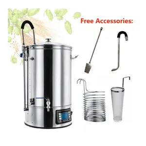 304 Stainless Steel Material Beer Fermenting Equipment Micro Cider Brewery Equipment Beer Making Machine For Home