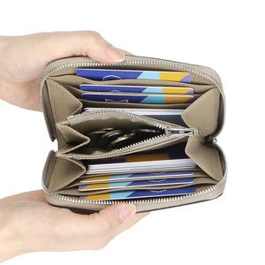 AndoBag Medium Wallet for Women, Genuine Leather Zipper Coin <b>Purse</b>, Fashion Multi-card Card Holder 1746 - Product Image 6