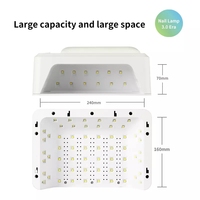 2 in1 Nail Hand Pillow Led UV Nail Lamp 72W Professional Rechargeable Sun Gel Nail Lamp for Salon Manicure
