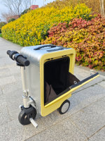 Aliotop SA3 Valise électrique autoportée pour avion longue portée, coffre-fort, design moderne et portable avec cadre en aluminium Expédition rapide
