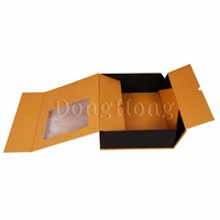 Boîte pliable en carton pour cadeau, emballage plat en papier kraft avec aimant, 5 pièces