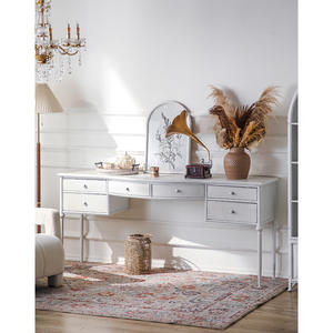 <span class=keywords><strong>Console</strong></span> d'<span class=keywords><strong>entrée</strong></span> en métal blanc rétro <span class=keywords><strong>scandinave</strong></span> Table de canapé de couloir Bureau antique pour le salon - Product Image 2