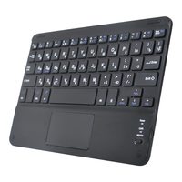 Clavier Bluetooth sans fil portable ABS 78 touches avec pavé tactile pour iPad, livraison rapide