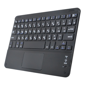 Fast Delivery ABS 78keys Portable Wireless Bluetooth Keyboard with Touchpad for iPad - Product Image 1