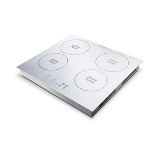 Table de cuisson à induction encastrable 4 feux multi-têtes 2000W en céramique, couleur blanche, pour usage domestique - Product Image 4