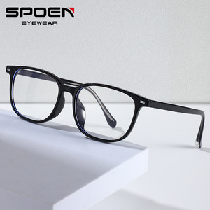 Montures de lunettes SPOEN rectangulaires à monture complète anti-lumière bleue unisexe légères 2025 - Product Image 1