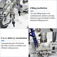Machine de remplissage et de bouchage de flacons de réactifs de 2 ml pour compte-gouttes