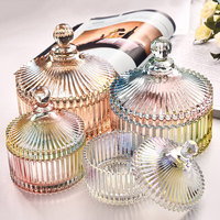 Vente en gros de verrerie Fashion Factory, personnalisable : Pot à bonbons 100 ml de qualité alimentaire, Vaisselle, Pot de rangement pour chocolat et cuisine, Pot à bougies avec couvercle