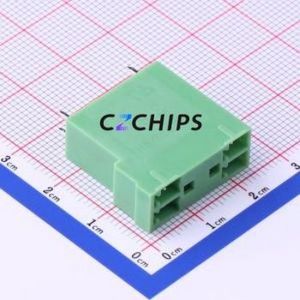 KF2EDGVH-3.81-2*2P Plug-in Terminal Block Through hole,P=3.81mm Connector Board-to-Board / Socket - Closed 2x2P 3.81mm Green - Product Image 2