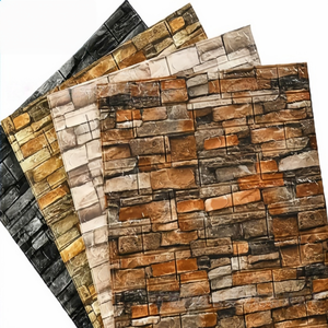 Panneaux muraux décoratifs en briques rétro 3D - Papier peint auto-adhésif moderne pour cafés - Product Image 6
