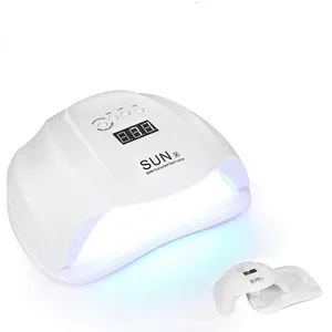 Secador de lâmpada do sol x uvled de 54w, máquina para secagem de unhas de gel com sensor inteligente artística