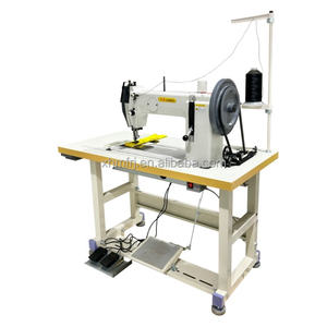 Machine à coudre industrielle à pied marcheur à aiguille simple programmable à plateau plat avec moteur pour le levage de sangles de transport - Product Image 3