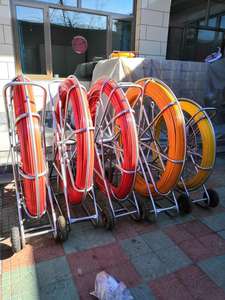 Rodeurs de conduit serpent en fibre de verre pour <span class=keywords><strong>location</strong></span>, extracteur de câble en fibre optique, 12mm, 200m - Product Image 3