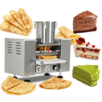 Machine à crêpes électrique automatique Dezoton, plaque chauffante haute efficacité pour la cuisson de galettes et de crêpes dans les hôtels et restaurants