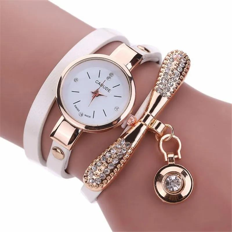 2022 Luxury Brand Leather Quartz Watch Lady Dress Jewelry Wristwatch Casual Women Bracelet Watch