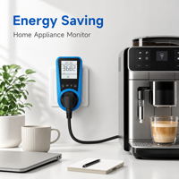 Meter Energi AC Digital Fasa Tunggal Grosir Pabrik 230V 50Hz Penghitung Daya dan Waktu Watt Meter Listrik KWh Dapat Disesuaikan