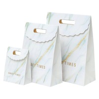 Sacs cadeaux en papier kraft recyclable personnalisés avec logo en relief et fermeture à cordon pour bonbons et aliments – Vente en gros