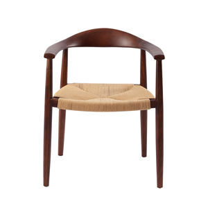 <span class=keywords><strong>Kennedy</strong></span> Ghế Với Mây Sợi Dây Thừng Ghế Phòng Khách Gỗ Rắn Cánh Tay Ghế Giấy Dây Nhà Hàng Bắc Âu Gỗ Ghế Ăn - Product Image 3