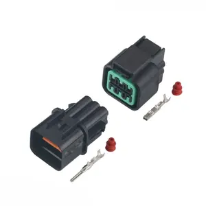 Piezas de automóvil Serie KUM Carcasa de 6 vías Macho/Hembra Conector de coche negro impermeable 21. 2. 2. 2. 1