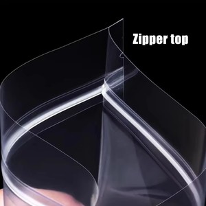 Wholesale Custom Food Grade Sealed Plastic Ziplock <b>Bag</b> Transparent Clear Packaging Customized Personalized Logo Mylar Zipper <b>Bag</b> - Product Image 5