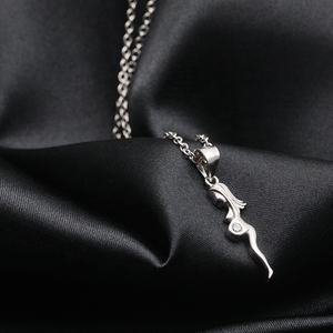 Colgante de Plata de Ley 925 con circón para mujer <span class=keywords><strong>embarazada</strong></span>, collar con colgante para el día de la madre, regalo de amor - Product Image 2