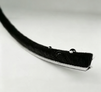Brosse d'étanchéité industrielle grand format pour portes automatiques, isolation phonique et étanchéité pour bâtiments commerciaux