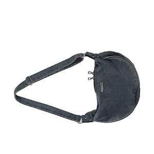 Kore Modası Yıkanmış Kot Çapraz Askılı Çanta Kadın Minimalist Mantı Şeklinde Omuz Çantası Günlük Kullanım Trend Şık - Product Image 2