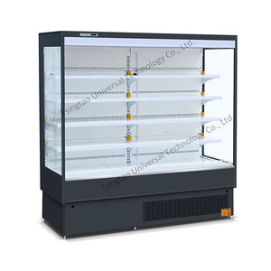 Vitrina Refrigerada Comercial de Doble Cortina de Aire con Control Remoto de 2 m, Refrigerador para Pasteles, Exhibición Abierta, Enfriador con 4 Estantes - Product Image 6