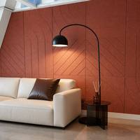Panel Akustik PET Felt CNC Custom OEM, Potongan Laser Bermotif, Peredam Suara untuk Proyek Desain Interior Komersial