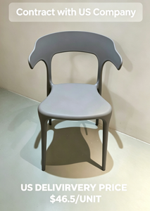 US delivery price Modern Diversity color Plastic <b>Dining</b> <b>Chair</b> With Curved Backrest Stackable LIGHTWEIGHT Commercial Furniture - Product Image 5
