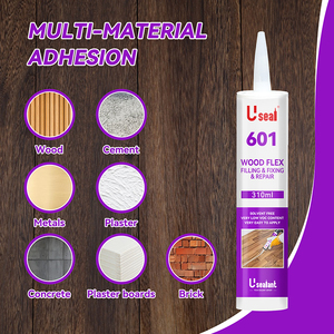 Mastic d'étanchéité <span class=keywords><strong>acrylique</strong></span> pour <span class=keywords><strong>bois</strong></span> flexible de haute qualité étanche OEM 601 dans les fûts Masquage, remplissage, fixation et réparation du béton - Product Image 4