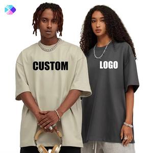 Camiseta Oversize de Algodón 100% de 425 g/m² para Mayoristas, de Peso Pesado, Lisa, con Logo Personalizado, Cuello Redondo, Manga Corta, Estilo Hip Hop, Ecológica, para Hombre - Product Image 2