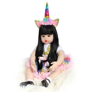 Poupée <span class=keywords><strong>Reborn</strong></span> <span class=keywords><strong>Bébé</strong></span> Princesse en Silicone <span class=keywords><strong>Réaliste</strong></span> Adorable de 60 cm <span class=keywords><strong>Très</strong></span> Grande - Product Image 2