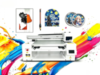 Printer Inkjet UV Flatbed & Silinder Hybrid A3+ untuk Pencetakan Label Kustom pada Akrilik, Kayu, Logam, Kulit, Plastik/PVC