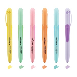 Nouveau design, <span class=keywords><strong>couleur</strong></span> <span class=keywords><strong>pastel</strong></span>, <span class=keywords><strong>surligneur</strong></span> de style stylo marqueur à 12 couleurs avec poignée en caoutchouc, lot - Product Image 3