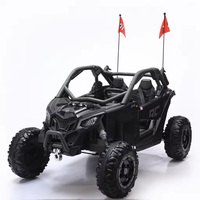 Voitures à pédales roses UTV pour enfants de 7 ans et plus, UTV électrique rose pour filles, grande voiture jouet à deux places