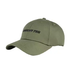 Custom hat factory direct supply 6 panel Embroidery Green Closure structured baseball cap