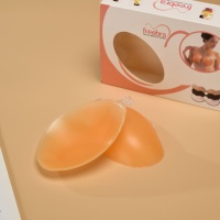 Couvre-mamelons en silicone liquide ovales à coupe profonde avec boucle transparente en forme de T, effet liftant, sans danger pour la peau, en silicone TPU de qualité alimentaire, adhésif