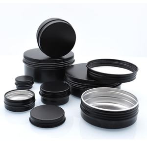 Pot en aluminium de 100 ml avec logo personnalisé, emballage cosmétique, savon de voyage, conteneur de pommade, boîte ronde, boîtes en aluminium - Product Image 1