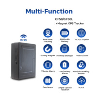 Mini Rastreador GPS 4G LTE Portátil e Impermeable, Aplicación Android, 1 Año de Garantía, Fácil Conexión WiFi, Montaje Magnético para Vehículo, GF50L