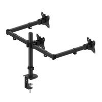 Support triple moniteur en promotion 17-32 pouces – Bras de fixation réglable pour 3 écrans, idéal pour bureau à domicile