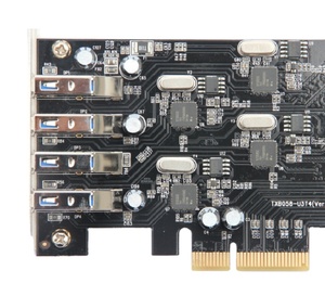 Wintek <span class=keywords><strong>PCI</strong></span> Express để 4-Port USB3.0 1x 20 tốc độ gam/giây 4 cái chip necd720200 <span class=keywords><strong>PCB</strong></span> trong kho hỗ trợ 3TB HD thẻ - Product Image 3