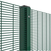Clôture en treillis métallique double fil 358 anti-escalade robuste, certifiée ISO CE, pour isolation industrielle