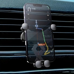 Soporte de teléfono universal con logotipo personalizado, soporte de clip de ventilación de aire, detección de gravedad, soporte de teléfono de coche anticaída de alto grado - Product Image 6