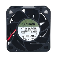 Nouveau ventilateur de refroidissement Sunon 5V 12V 48V DC24V 1.92W AC EC 4020 40X40X20MM 4CM pour convertisseur CPU, à flux axial, silencieux, double roulement à billes, 2 fils KD2404PKBX
