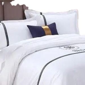 Set di biancheria da letto in lino per hotel in cotone 100% bianco di <span class=keywords><strong>lusso</strong></span> per hotel - Product Image 1