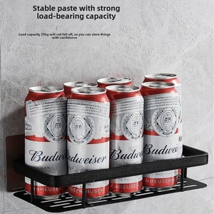 Mensola portaoggetti da parete <span class=keywords><strong>in</strong></span> stile moderno <span class=keywords><strong>per</strong></span> bagno, organizer <span class=keywords><strong>in</strong></span> alluminio senza foratura con ripiano angolare <span class=keywords><strong>in</strong></span> acciaio e <span class=keywords><strong>metallo</strong></span> - Product Image 3
