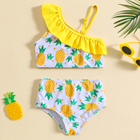 Fabriek Directe Kids Badmode Meisjes Badpak Bikini Strand Custom Hot Sale Set Fruit Voor Peuters Baby Badkleding