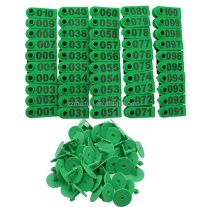 Etichette Auricolari Personalizzate per Animali in Giallo, Verde, Arancione e Blu, per Tracciamento in Fattoria - Product Image 2